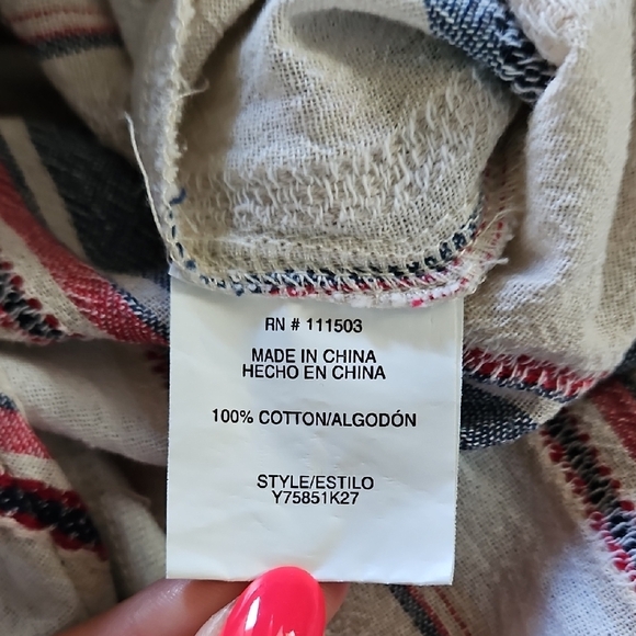 Lily Black Cotton Striped Cropped Jumpsuit - Picture 10 of 10